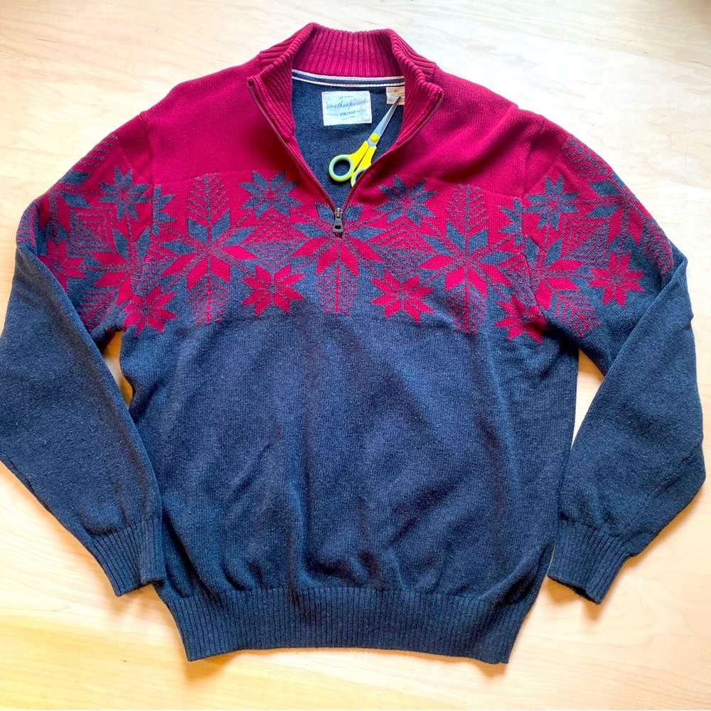 Weatherproof Christmas season sweater men’s